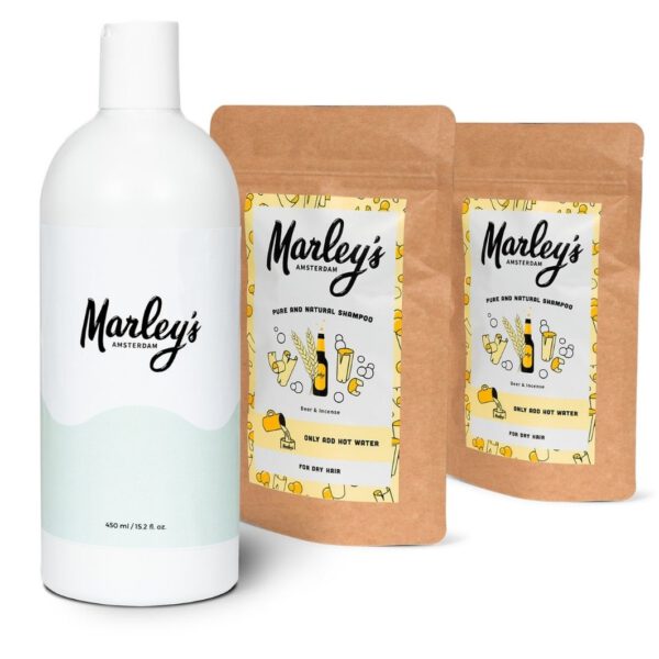 Marley&apos;s Shampoo-pakket - 2x Bier & Wierook Shampoovlokken met