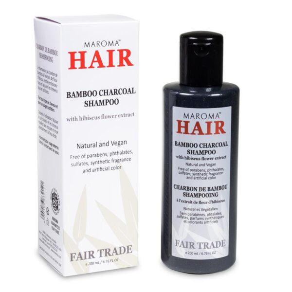 Maroma Bamboe Houtskool Vegan Shampoo Fair Trade (200 ml)