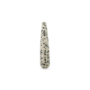 Massage Griffel Jaspis Dalmatiër - 10 x 2 cm