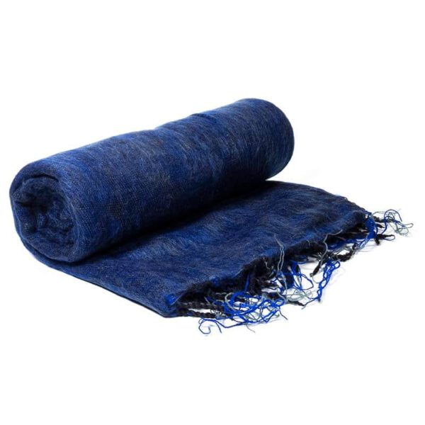 Meditatie Omslagdoek Effen Donkerblauw