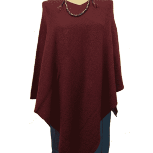 Meditatie Poncho Cashmere Rood