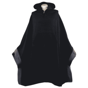 Meditatie Poncho Fleece (Zwart)