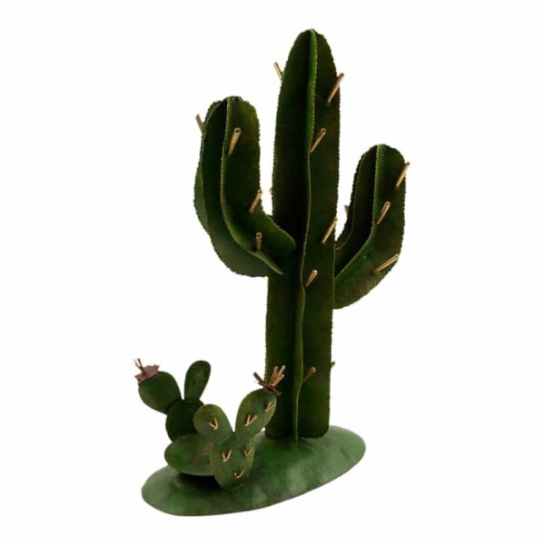 Metalen Groene Cactus