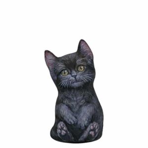 Mini Deurstopper Zwarte Kat (23 cm)