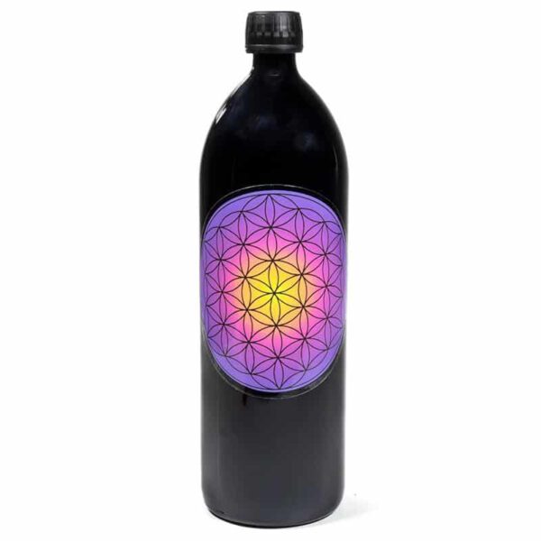 Miron Waterfles Flower of Life Paars - 1000 ml