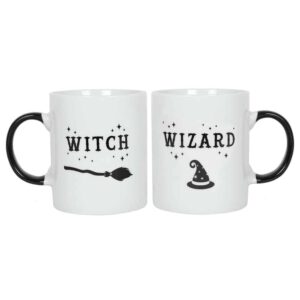 Mokken "Witch" en "Wizard" (Set van 2)