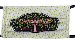 Mondkapje/Yogi Masker Tree of Life Wit