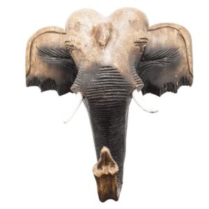 Muurdecoratie Olifant van Acaciahout