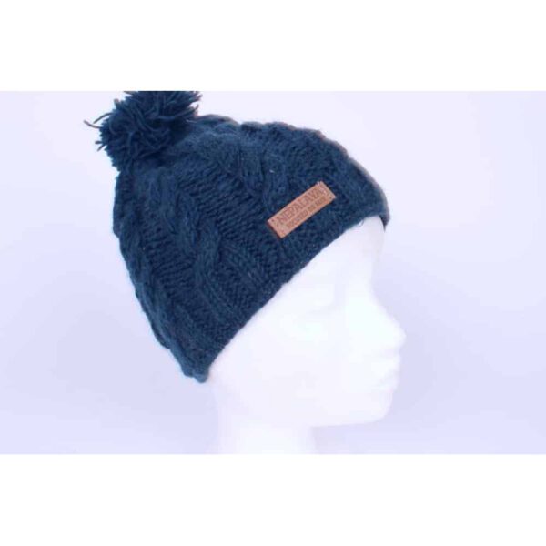 Nagbeli Wollen Muts (Blauw)