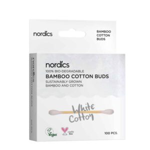 Nordics  Biologische Wattenstaafjes Bamboe Wit - 100% afbreekbaar