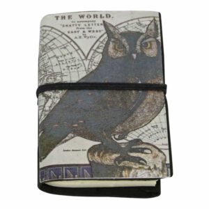 Notitieboek Vintage Zwarte Uil Small