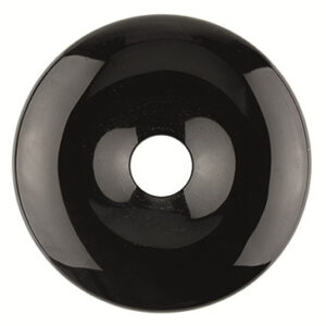 Obsidiaan Zwart Donut (40 mm)