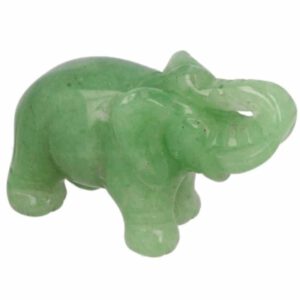 Olifant van de Edelsteen Groene Aventurijn