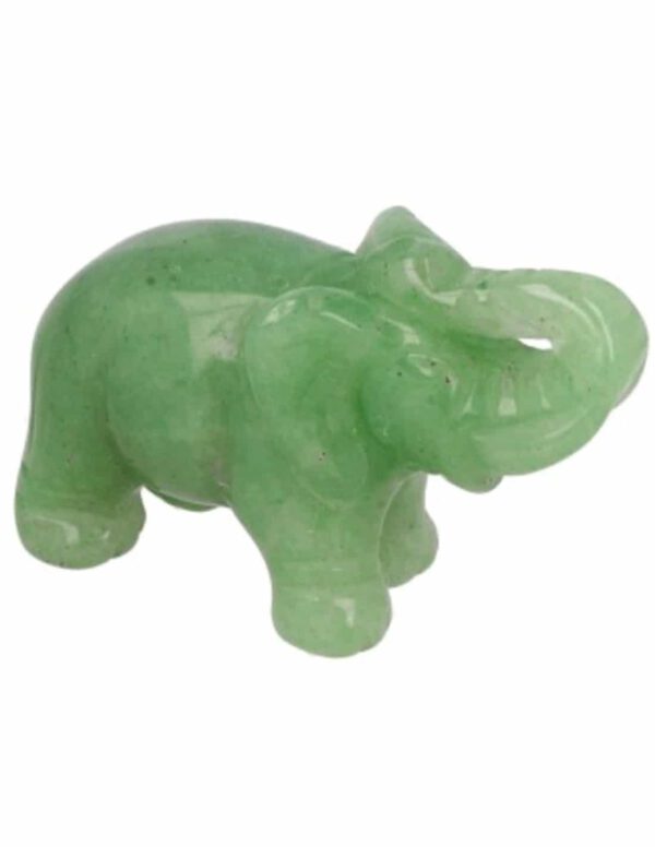 Olifant van de Edelsteen Groene Aventurijn