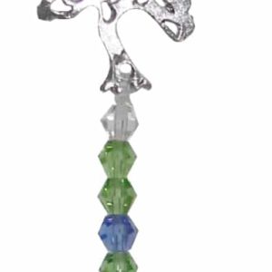 Ophangkristal Cut Glass Bead Tree of Life Green - Model 1