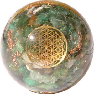 Orgone Bol - Groene Aventurijn Flower of Life