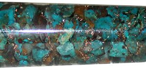 Orgone Massage Staaf - Chrysokolla met Flower of Life