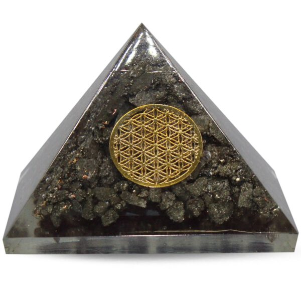 Orgone Piramide Pyriet - Flower of Life - (40 mm)