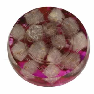 Orgonite Beschermschijf Betakwarts en Merkabah