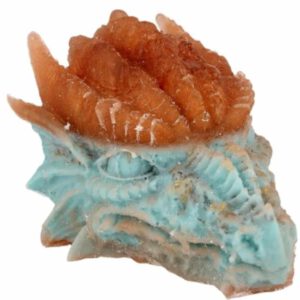 Orgonite Draken Schedel Blauw-Oranje