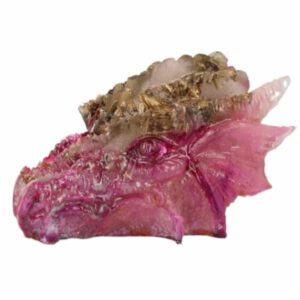 Orgonite Draken Schedel Roze