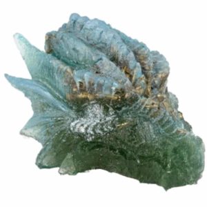 Orgonite Draken Schedel Zeegroen