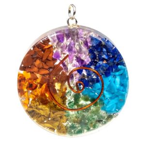 Orgonite Hanger Koperen Spiraal Rond Chakra