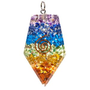 Orgonite Hanger Koperen Spiraal Vijfhoekig Chakra