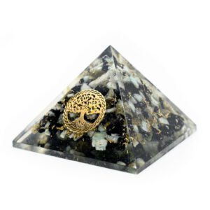 Orgonite Piramide Chrysocolla - Tree of Life - (40 mm)