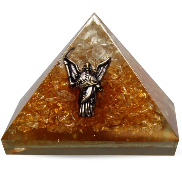 Orgonite Piramide Citrien - Engel - (40 mm)