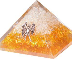 Orgonite Piramide Citrien - Engel - (60 mm)