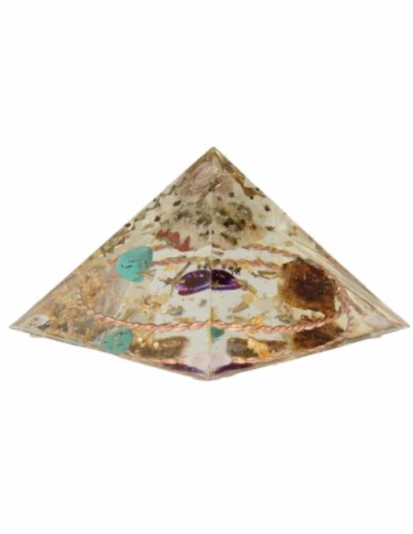 Orgonite Piramide Howliet/ Kopal/ Epidoot/ Woestijnroos