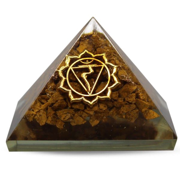 Orgonite Piramide Jaspis - Zonnevlechtchakra - (40 mm)