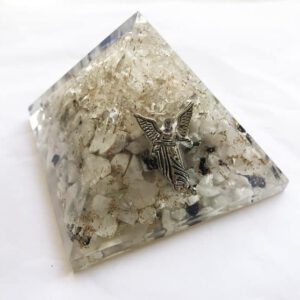 Orgonite Piramide Maansteen - Aartsengel Gabriël - (70 mm)