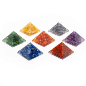 Orgonite Piramide Mini - Set van 7 - (25 mm)