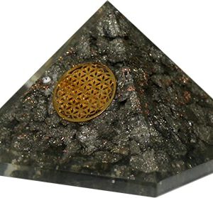 Orgonite Piramide Pyriet - Flower of Life - (60 mm)