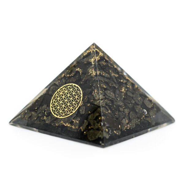 Orgonite Piramide Pyriet - Flower of Life - (70 mm)