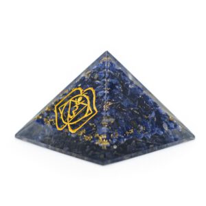 Orgonite Piramide Sodaliet - Derde Oog - (70 mm)