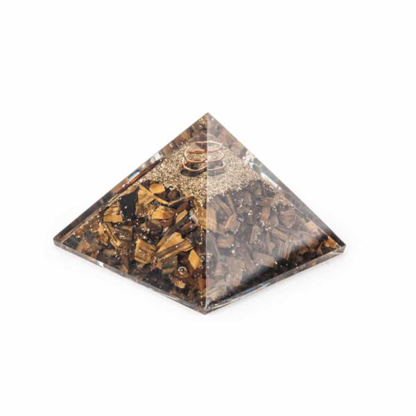 Orgonite Piramide Tijgeroog (60 mm)