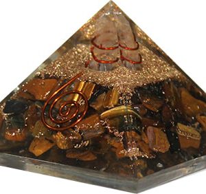 Orgonite Piramide Tijgeroog (60 mm)