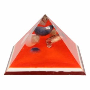 Orgonite Piramide met Dumortieriet Opaliet en Tensorcoil