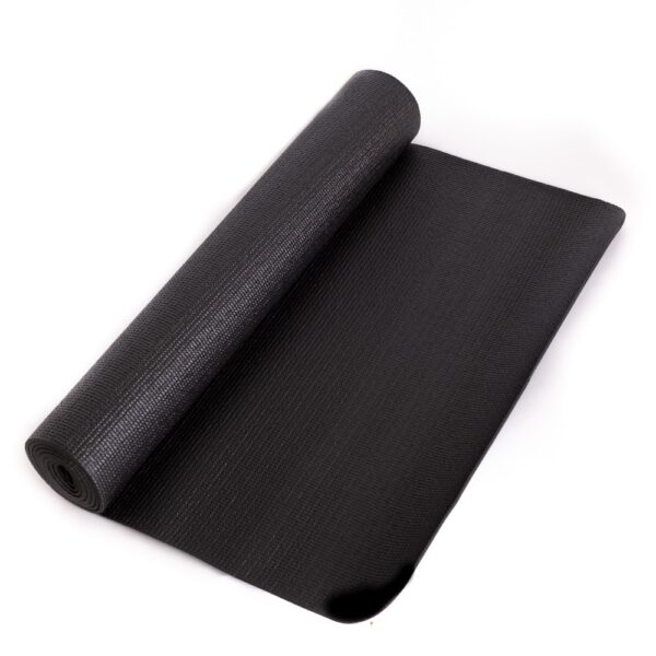 PVC Yogamat Zwart 4 mm - 183 x 61 cm