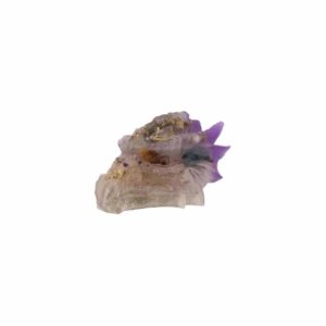 Paarse Transparante Orgonite Draak