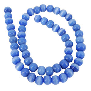 Parelmoer Blauw Kralen Streng - Gekleurd (7 mm)