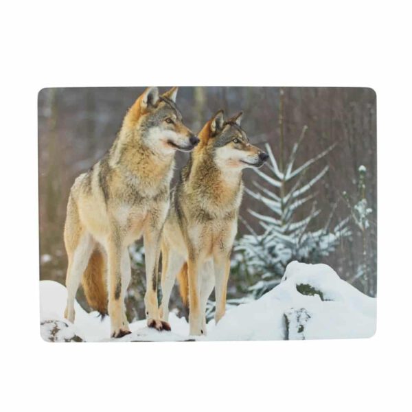 Placemats 2 Wolven (Set van 4)