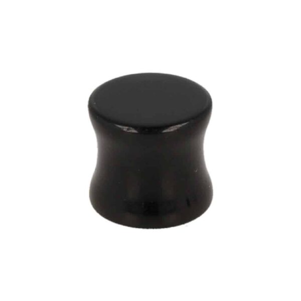 Plug Oorpiercing Obsidiaan Zwart (12 mm)