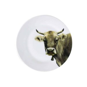 Porseleinen Ontbijtbord Zwitserse Koe (19 cm)