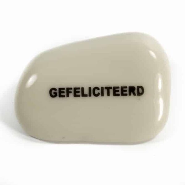 Presse Papier "Gefeliciteerd"