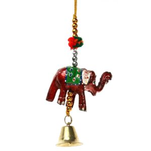 Raamdecoratie Olifant met Bellen (Rood)