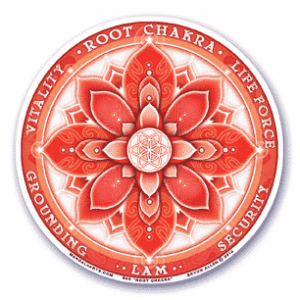 Raamsticker 1e chakra